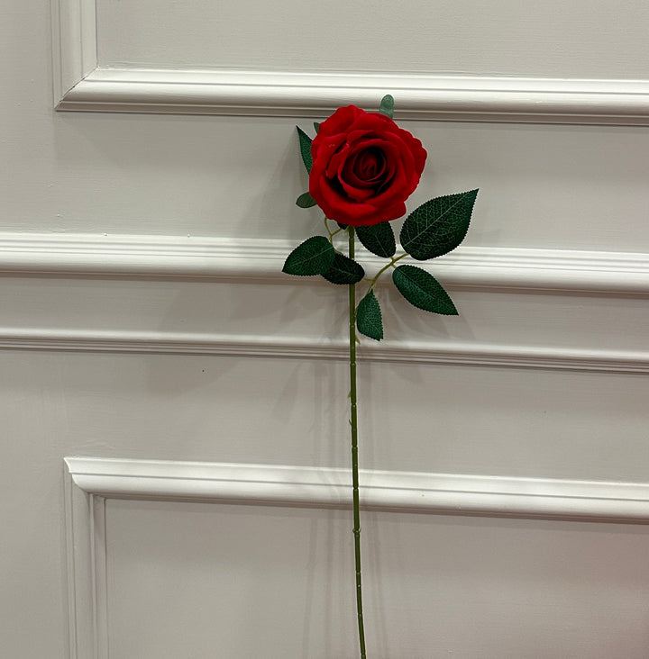 ROSA-ROSSA-IN VELLUTO-H70cm