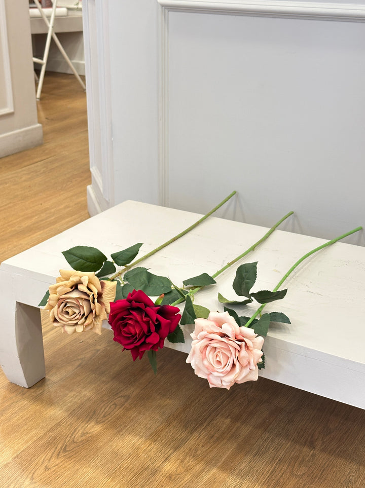 LUXURY-ROSES-VELVET-H70cm SAGOMABILE-DISPONIBILE IN 3 COLORAZIONI