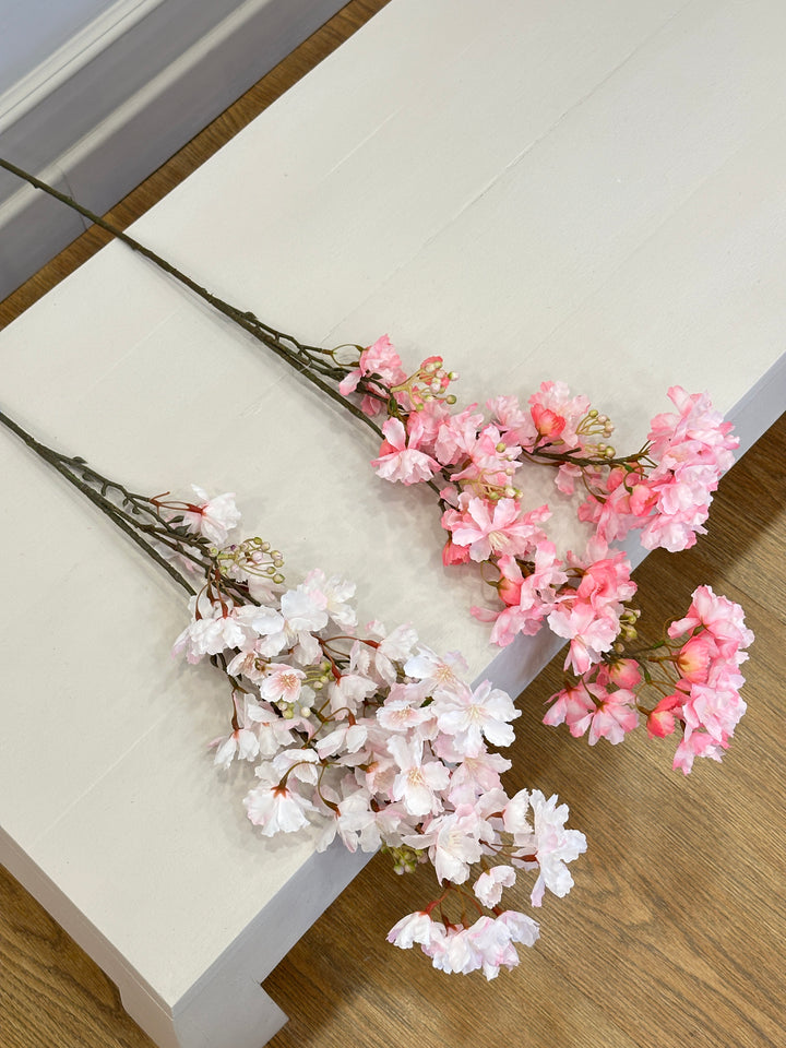 RAMO-DI PESCO REALISTICO-H90cm stelo sagomabile- disponibile in due colorazioni