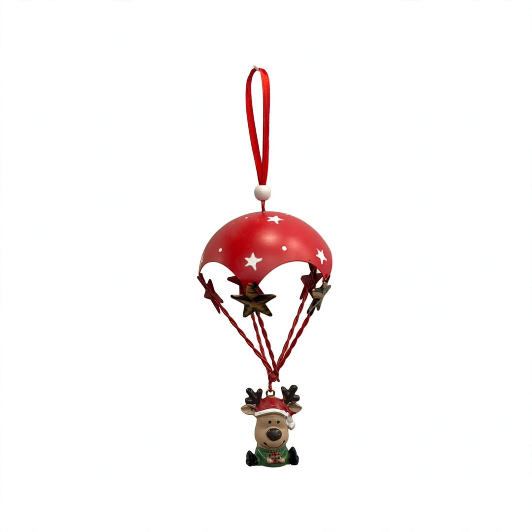 MINI-MONGOLFIERA-PER ALBERO-CON RENNA-H16cm