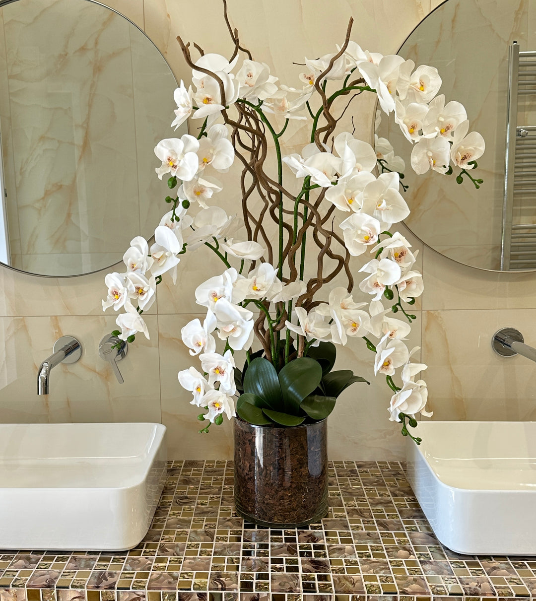 GIGANTIS ORCHIDEA ARTIFICIALE-REAL TOUCH-misura H80cm