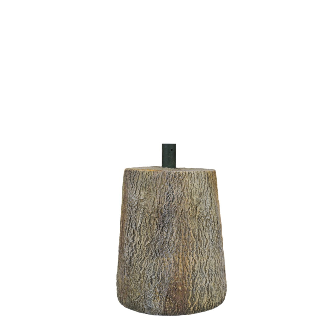 TRONCO-PER ALBERO-IN CEMENTO-EFFETTO LEGNO- H37cm.