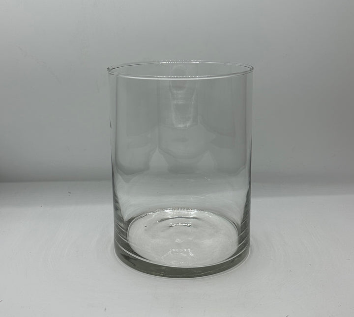 VASO-CILINDRO IN VETRO CLASSICO-MISURA H20cm X D 14cm
