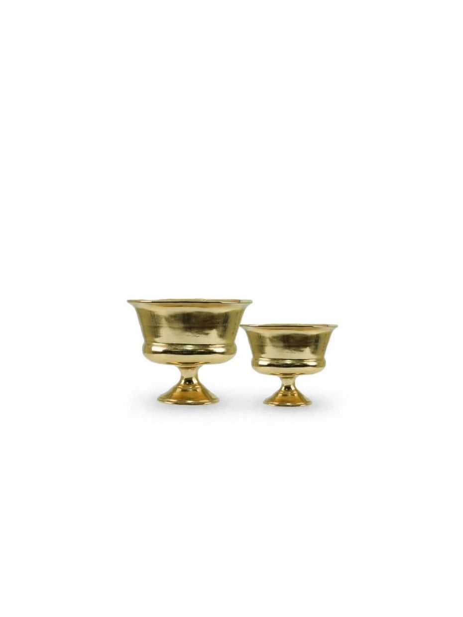 VASO-OVALE-DORATO-IN ALLUMINIO-DISPONIBILE IN DUE DIMENSIONI