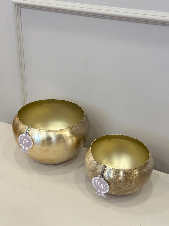 Vaso-in metallo champagne-disponibile in due dimensioni.