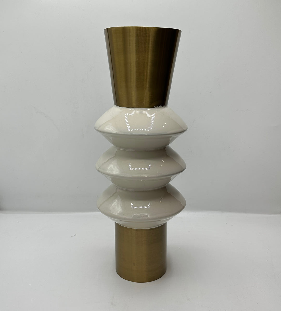 Vaso anelli ecrù