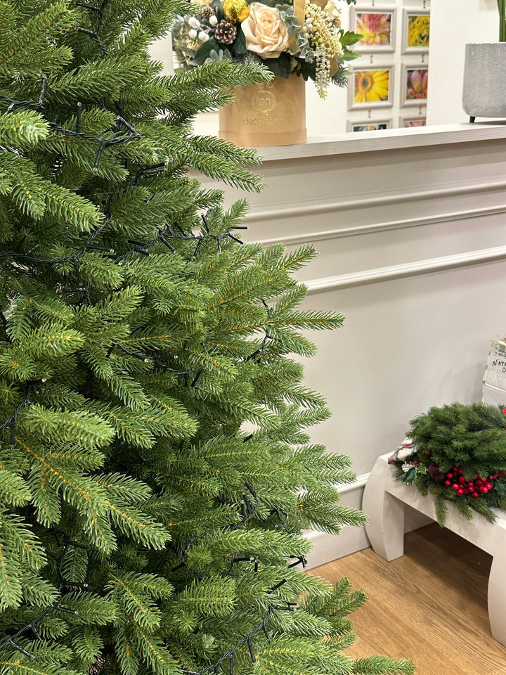 MONGIOIE- ALBERO-ABETE-VERDE-IN PVC+ PE -DISPONIBILI IN 3 DIMENSIONI.