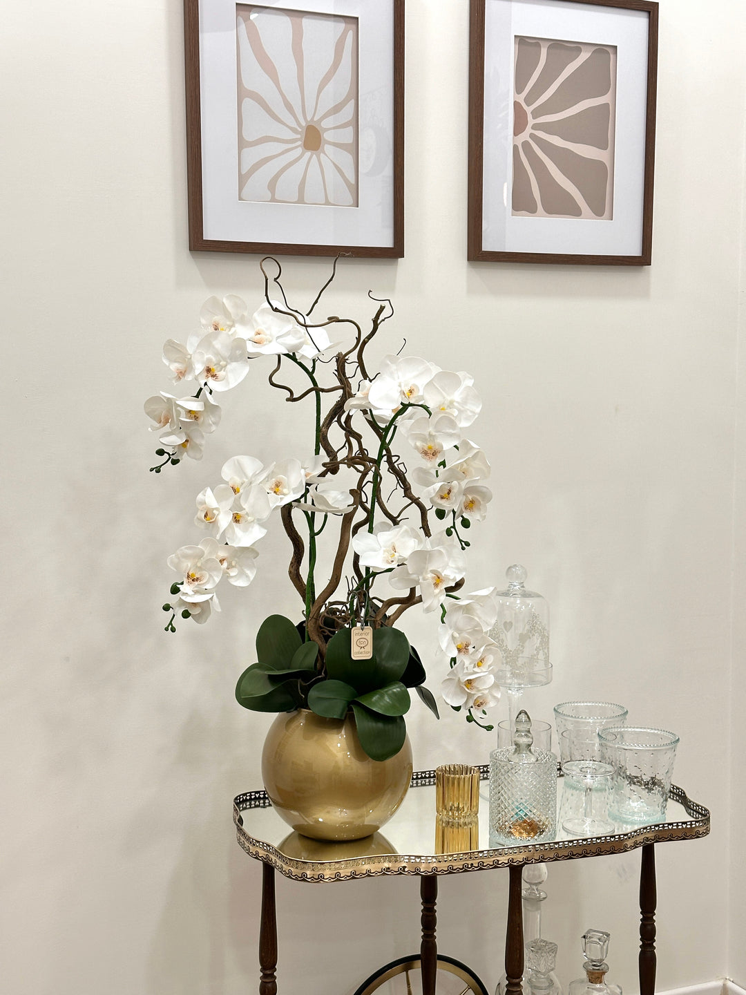 ORCHIDEA-MODERN GOLD-ARTIFICIALE-REAL TOUCH-H90cm