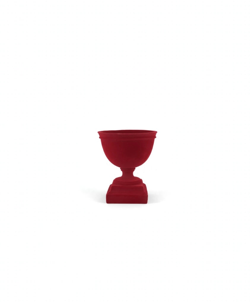 VASO-IN VELLUTO BOURDEAUX-H22cm