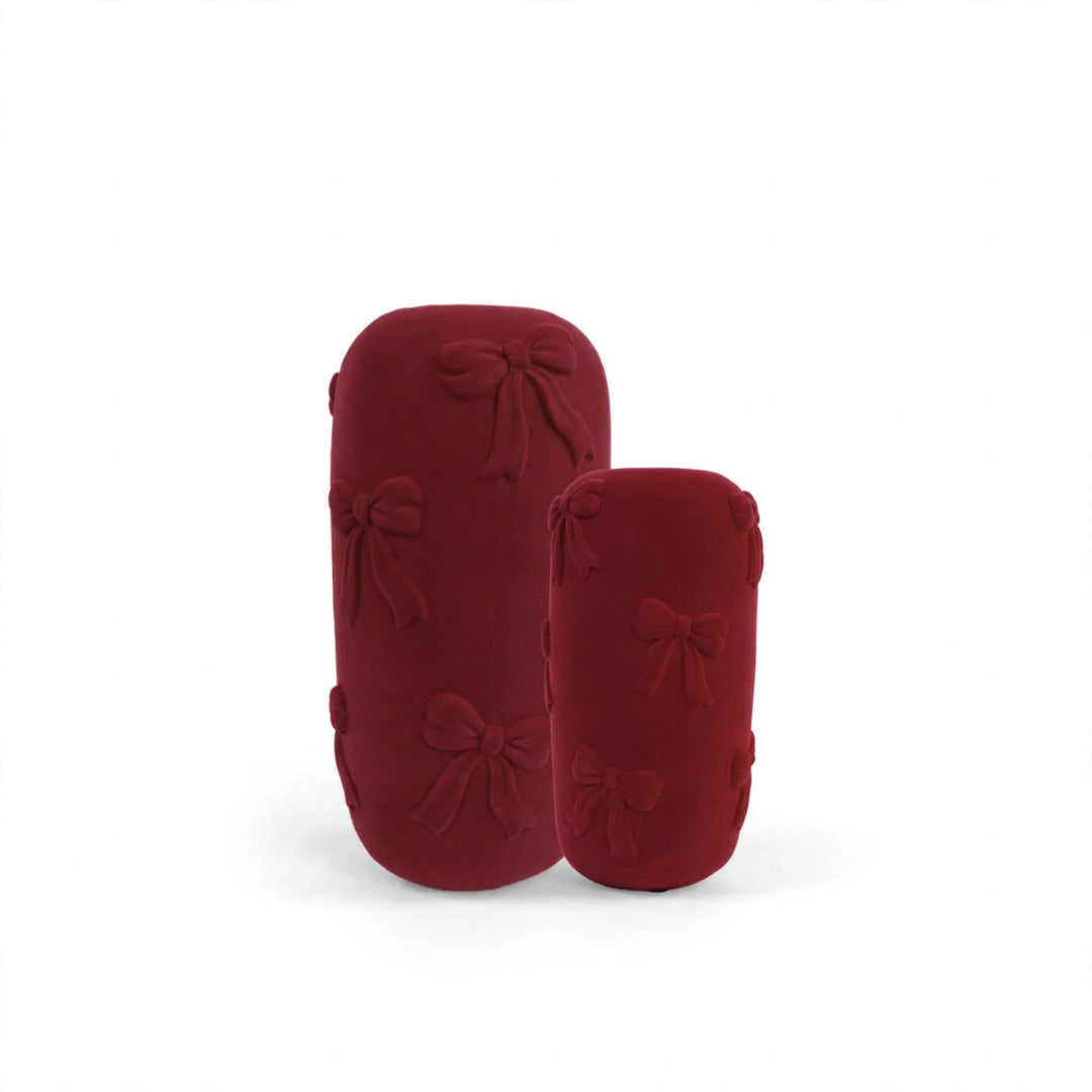 VASO-IN CERAMICA-RIVESTITO IN VELLUTO-DISPONIBILE IN DUE DIMENSIONI.