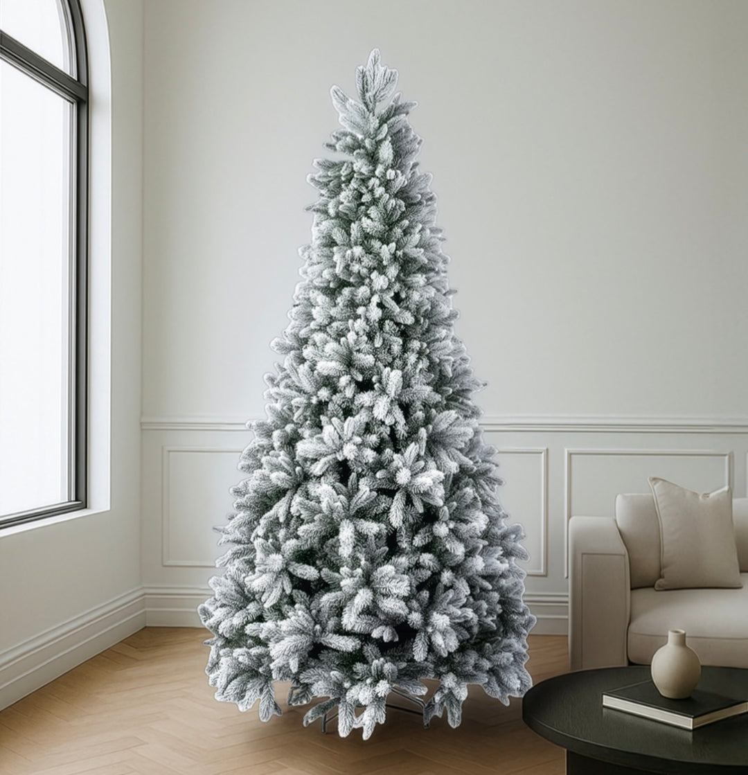 ENORMO-SNOW-ABETE INNEVATO-PE+PVC- DISPONIBILE IN 4 MISURE. APERTURA A OMBRELLO.