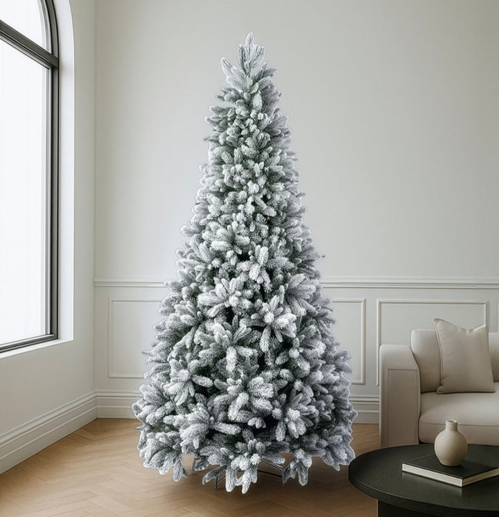 ENORMO-SNOW-ABETE INNEVATO-PE+PVC- DISPONIBILE IN 4 MISURE. APERTURA A OMBRELLO.