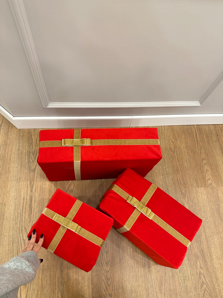 PACCHI-REGALO REALIZZATI IN VELLUTO-DISPONIBILI IN 3 MISURE