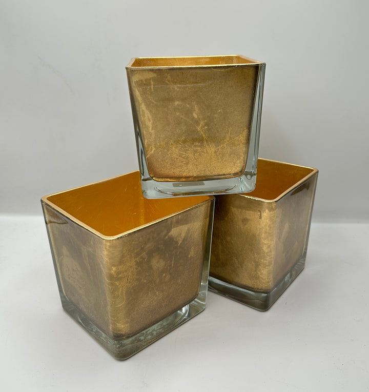 Vaso mini sfoglia oro