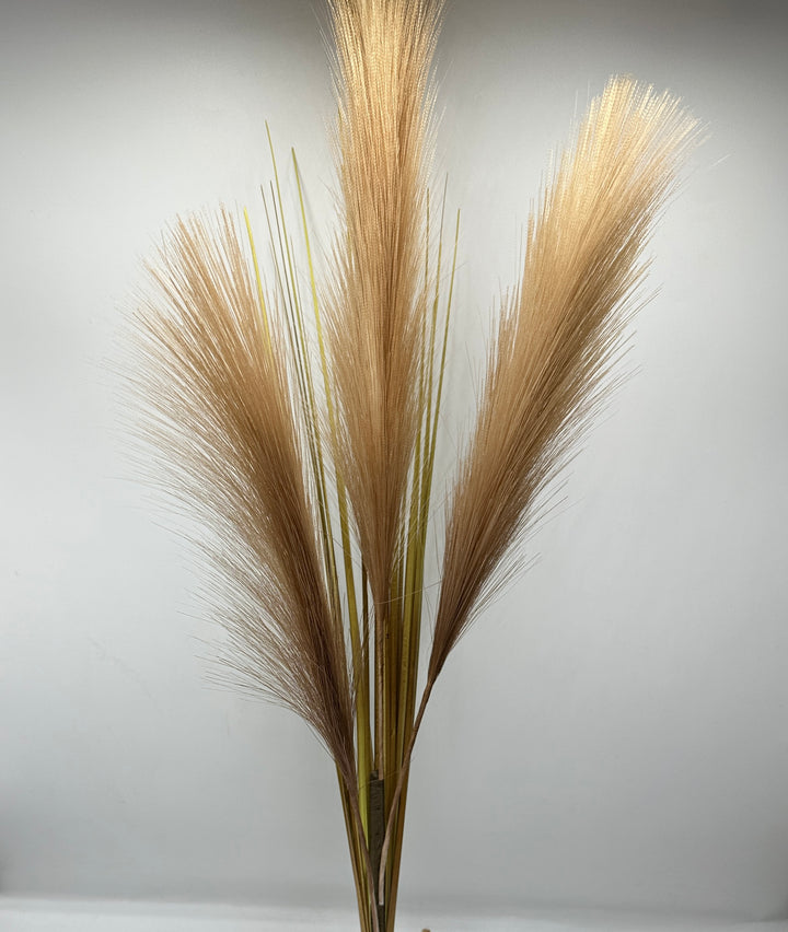 RAMO PAMPAS DA VASO - ARTIFICIALE-IN COTONE A 3 RAMI H80cm