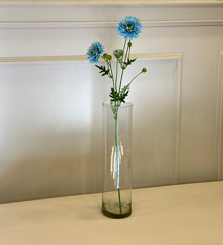 Scabiosa-artificiale-stelo a 3 fiori-63cm disponibile in quattro colorazioni.