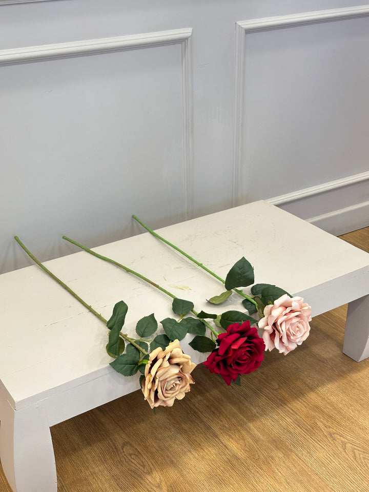 LUXURY-ROSES-VELVET-H70cm SAGOMABILE-DISPONIBILE IN 3 COLORAZIONI