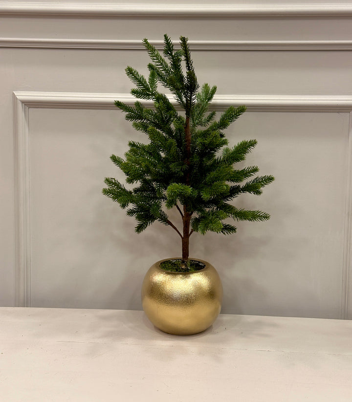 ALBERO-IN PE-REALISTISCO-con vaso bianco- disponibile in tre dimensioni.