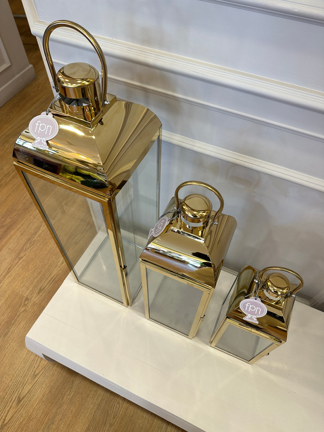 LANTERNE-IN ORO-DISPONIBILI IN TRE MISURE.