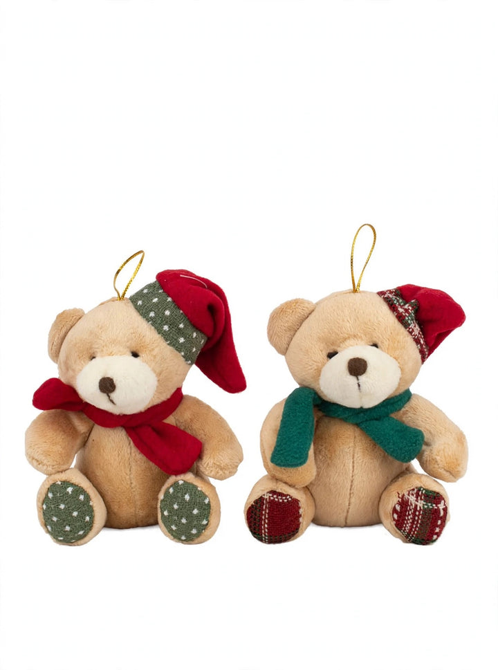 COPPIA DI TEDDY-CON SCIARPE-H14cm