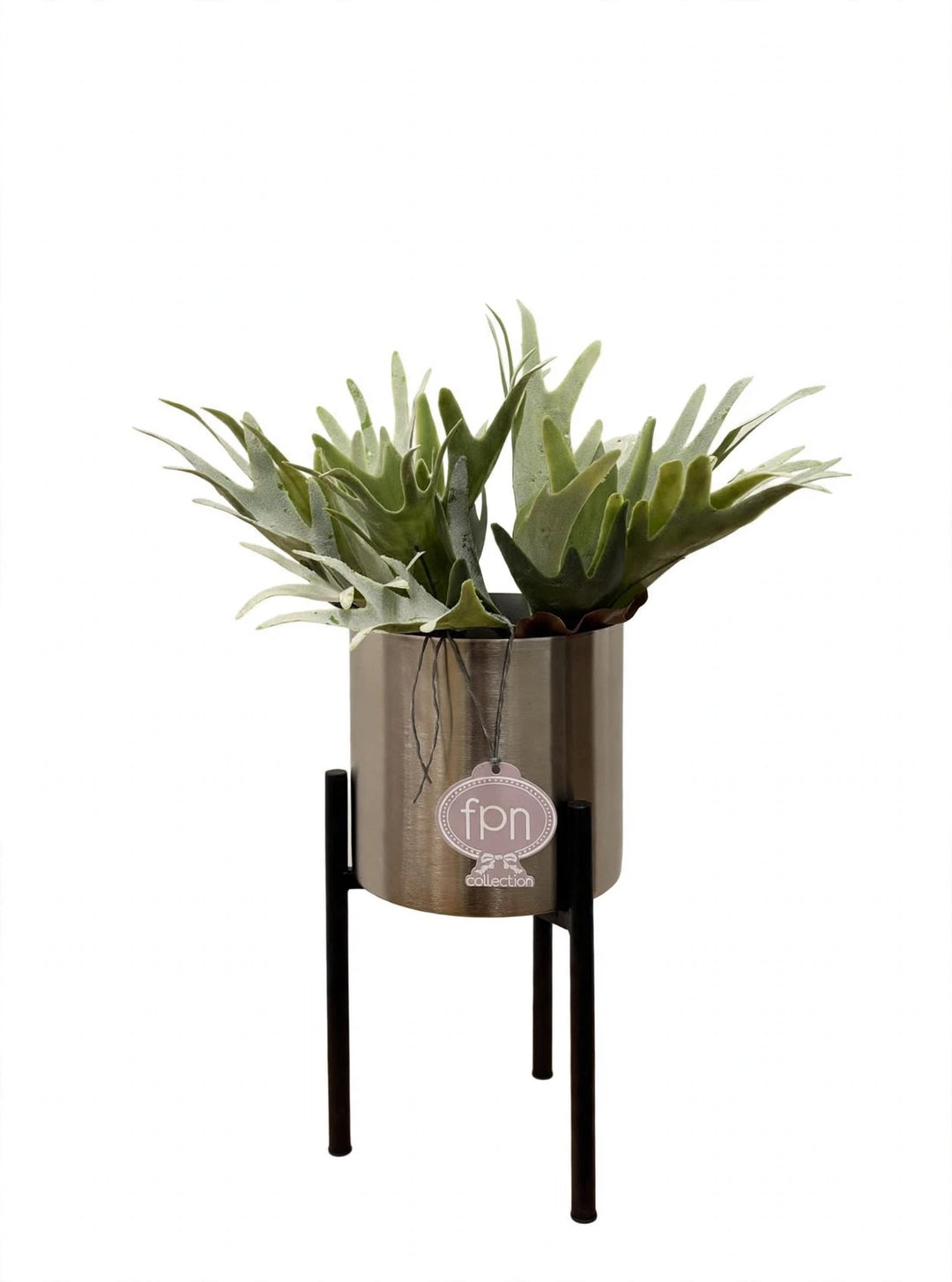 PLATICERIA-ARTIFICIALE-REAL TOUCH-COMPOSTA COME IN FOTO CON VASO SOTTOPIANTA  DISPONIBILE IN 3 COLORAZIONI-H40cm