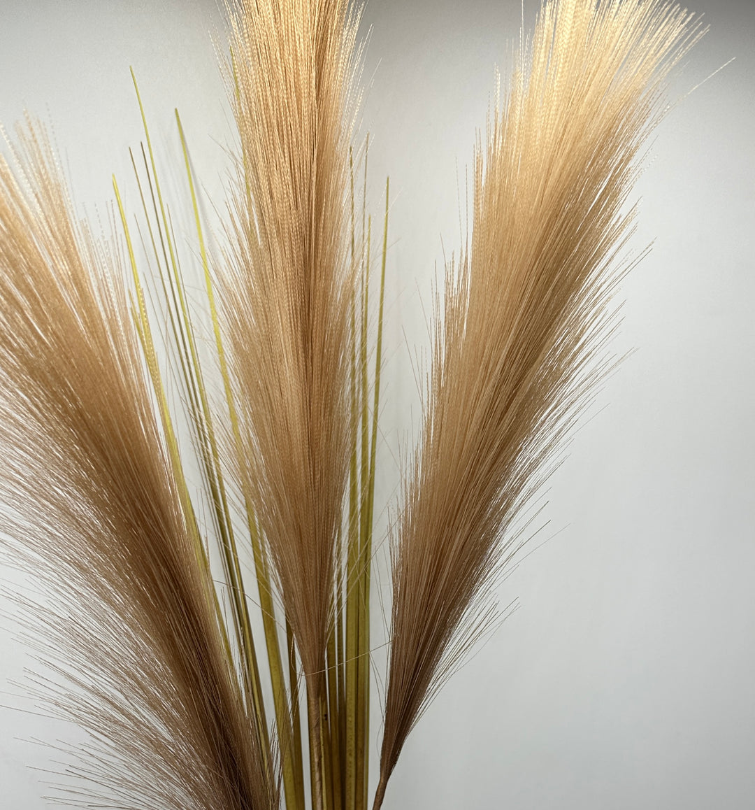 RAMO PAMPAS DA VASO - ARTIFICIALE-IN COTONE A 3 RAMI H80cm