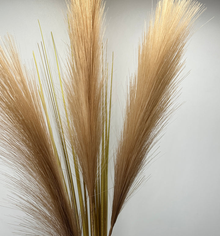 RAMO PAMPAS DA VASO - ARTIFICIALE-IN COTONE A 3 RAMI H80cm