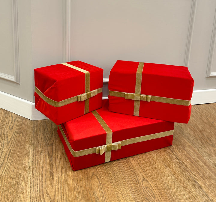 PACCHI-REGALO REALIZZATI IN VELLUTO-DISPONIBILI IN 3 MISURE