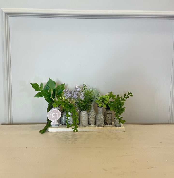 SERIE DI VASETTI IN CERAMICA-COMPOSTI COME IN FOTO