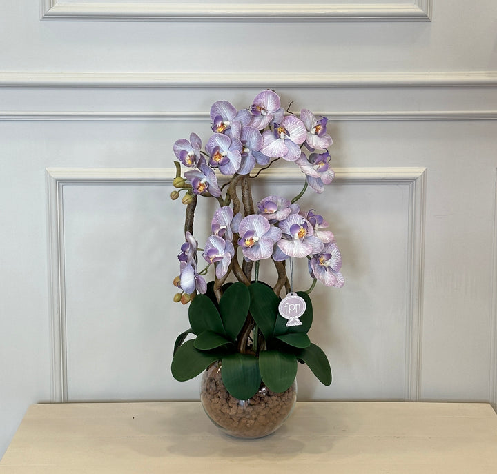 ORCHIDEA-CON VASO EFFETTO NATURALE -ARTIFICIALE-REAL TOUCH-H65cm