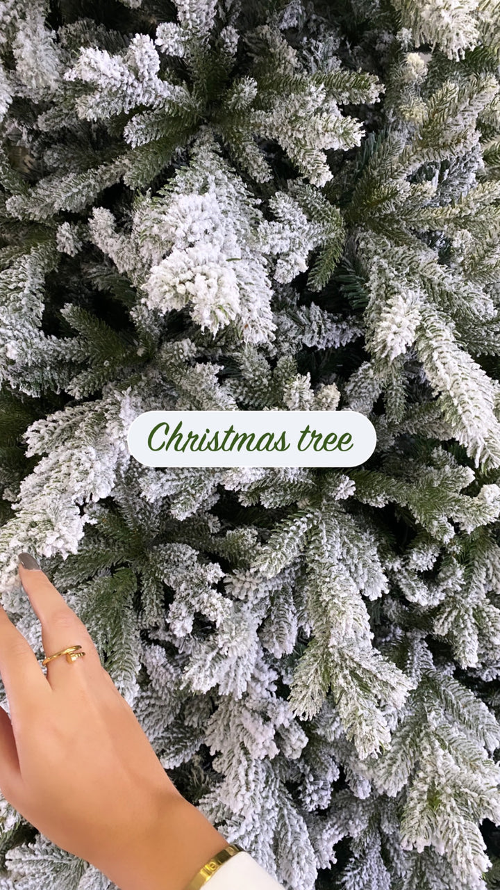 ALBERO-CANADA-INNEVATO-IN PE+PVC-DISPONIBILE IN 5 DIMENSIONI.