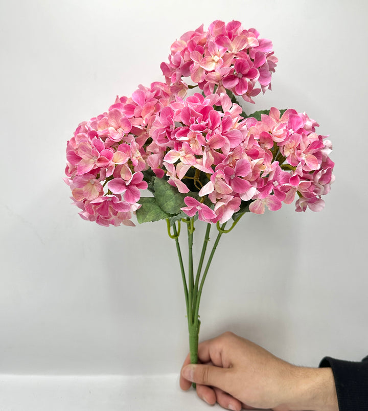 CIUFFO-A-5 ORTENSIE-FUCSIA-H55cm