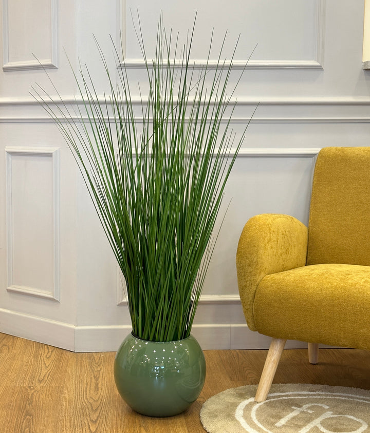 PIANTA-BELLGRASS-ARTIFICIALE-CON VASO A VOSTRA SCELTA-DISPONIBILE IN 4 COLORAZIONI-H110cm
