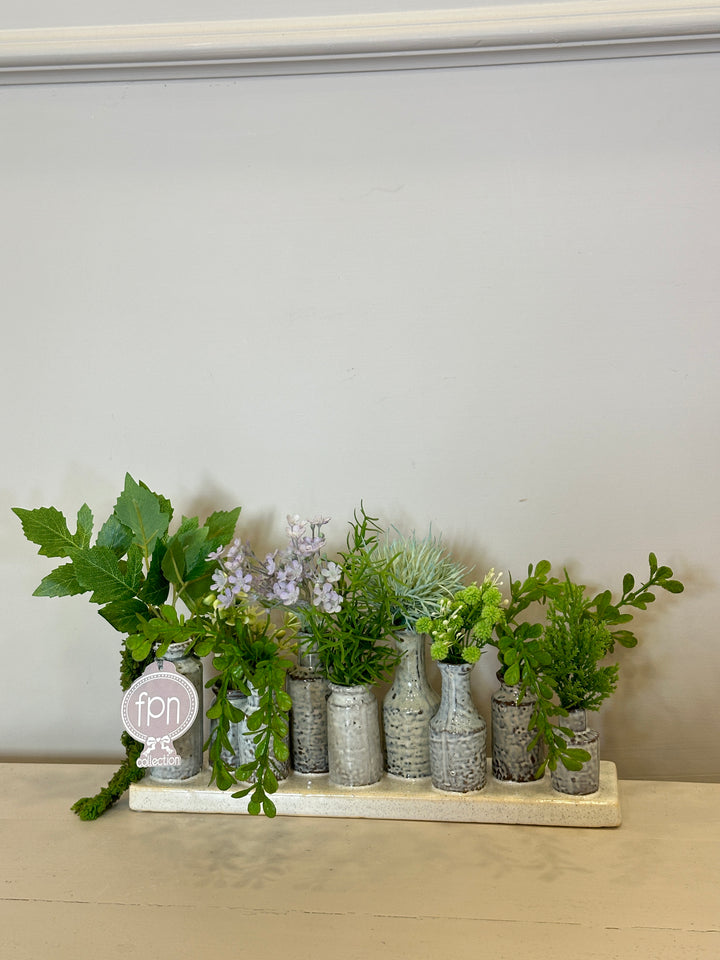 SERIE DI VASETTI IN CERAMICA-COMPOSTI COME IN FOTO