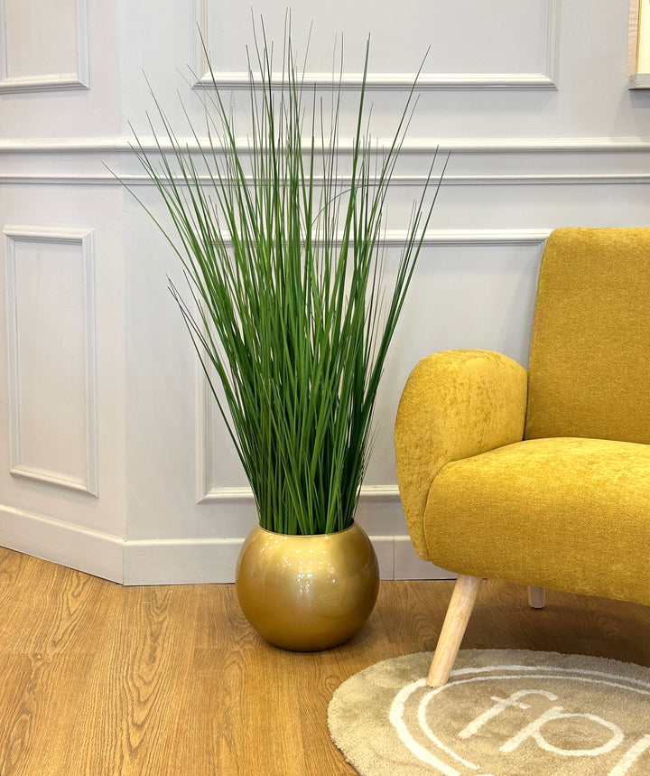 PIANTA-BELLGRASS-ARTIFICIALE-CON VASO A VOSTRA SCELTA-DISPONIBILE IN 4 COLORAZIONI-H110cm