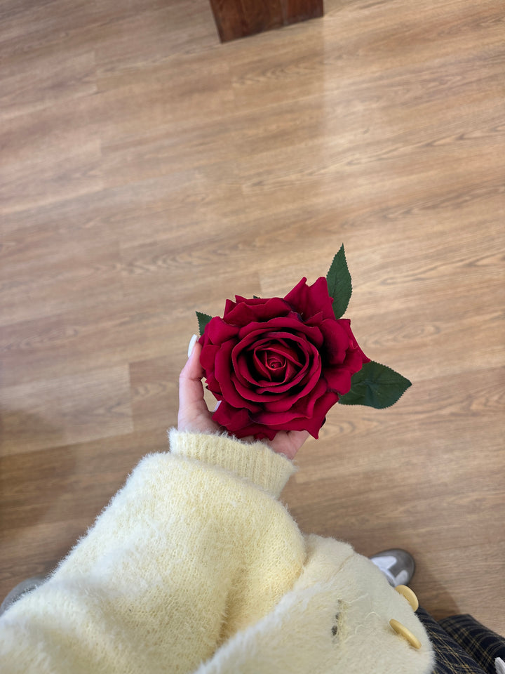 LUXURY-ROSES-VELVET-H70cm SAGOMABILE-DISPONIBILE IN 3 COLORAZIONI