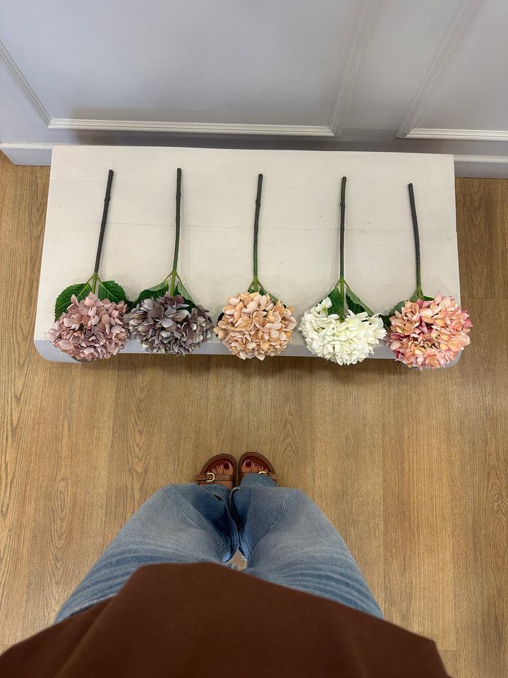 ORTENSIE-AUTUNNALI-H40cm sagomabili-disponibili in 5 colorazioni.