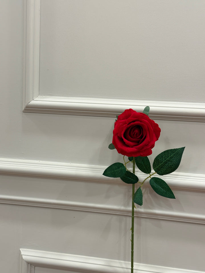 ROSA-ROSSA-IN VELLUTO-H70cm