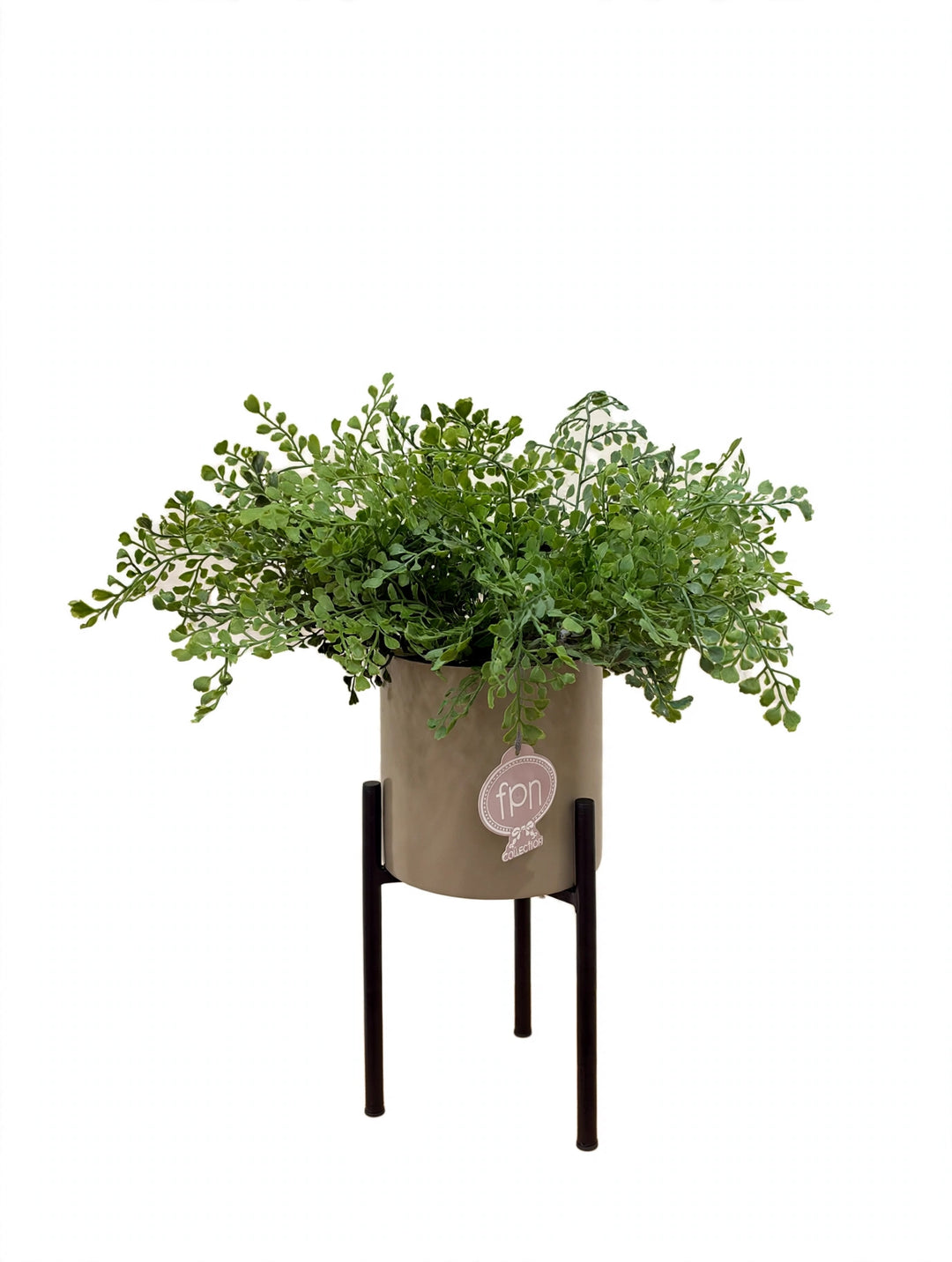 CAPELVENERE-ARTIFICIALE-REAL TOUCH-COMPOSTA COME IN FOTO CON VASO SOTTOPIANTA  DISPONIBILE IN 3 COLORAZIONI-H40cm