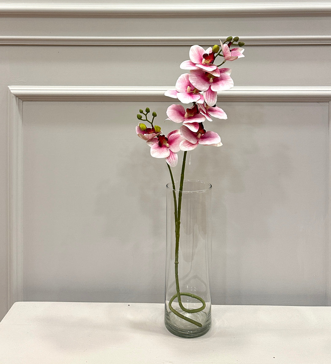 Orchidea-variegata in rosa- H70cm