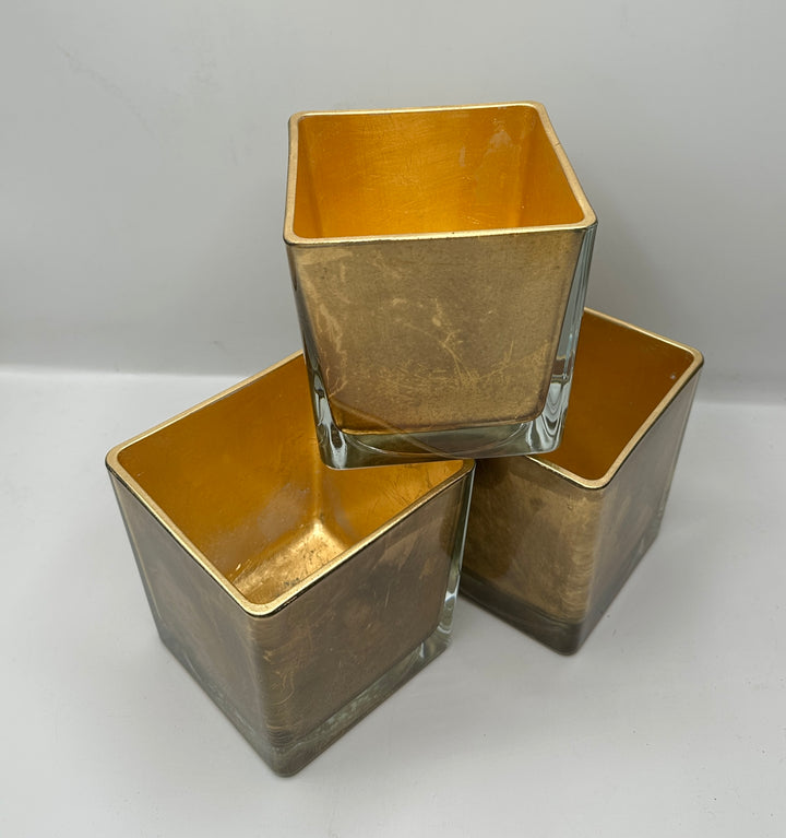 Vaso mini sfoglia oro