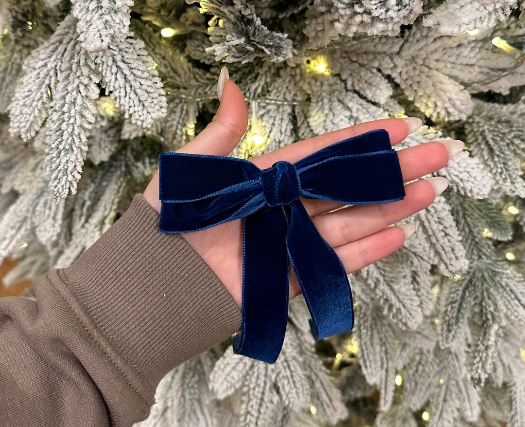FIOCCHI-IN VELLUTO-BlU-10cm