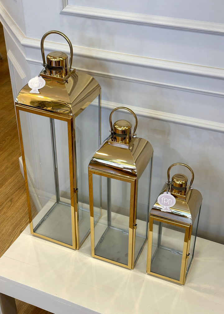 LANTERNE-IN ORO-DISPONIBILI IN TRE MISURE.