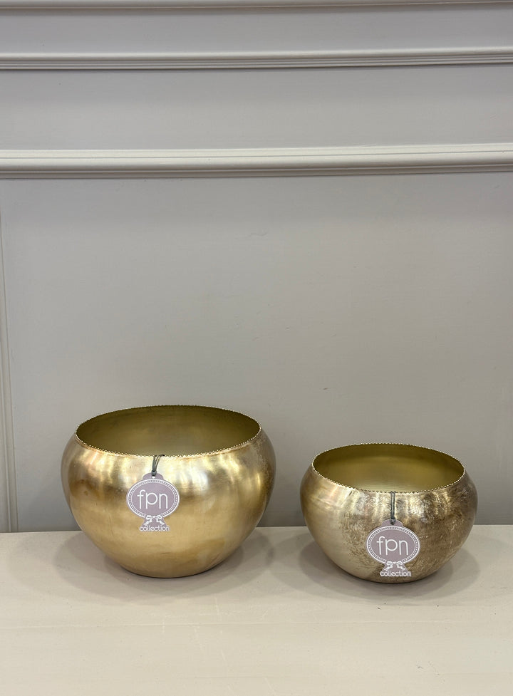 Vaso-in metallo champagne-disponibile in due dimensioni.