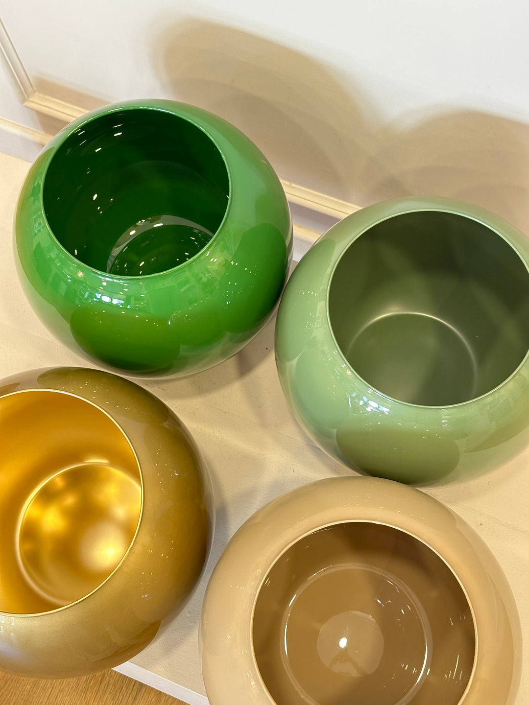 SFERA-IN VETRO-DIAMETRO30cm-DISPONIBILE IN QUATTRO COLORI