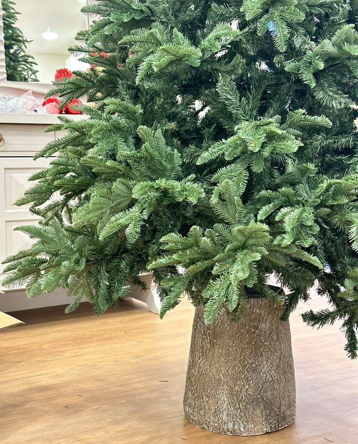TRONCO-PER ALBERO-IN CEMENTO-EFFETTO LEGNO- H37cm.