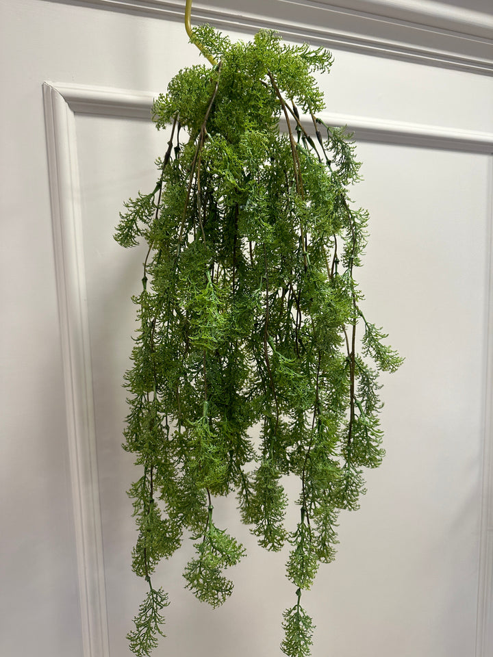 PENDENTE-IN NATURAL TOUCH-CON FOGLIE ANIMATE-SPRINGERO-H70cm