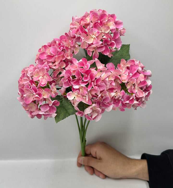 CIUFFO-A-5 ORTENSIE-FUCSIA-H55cm