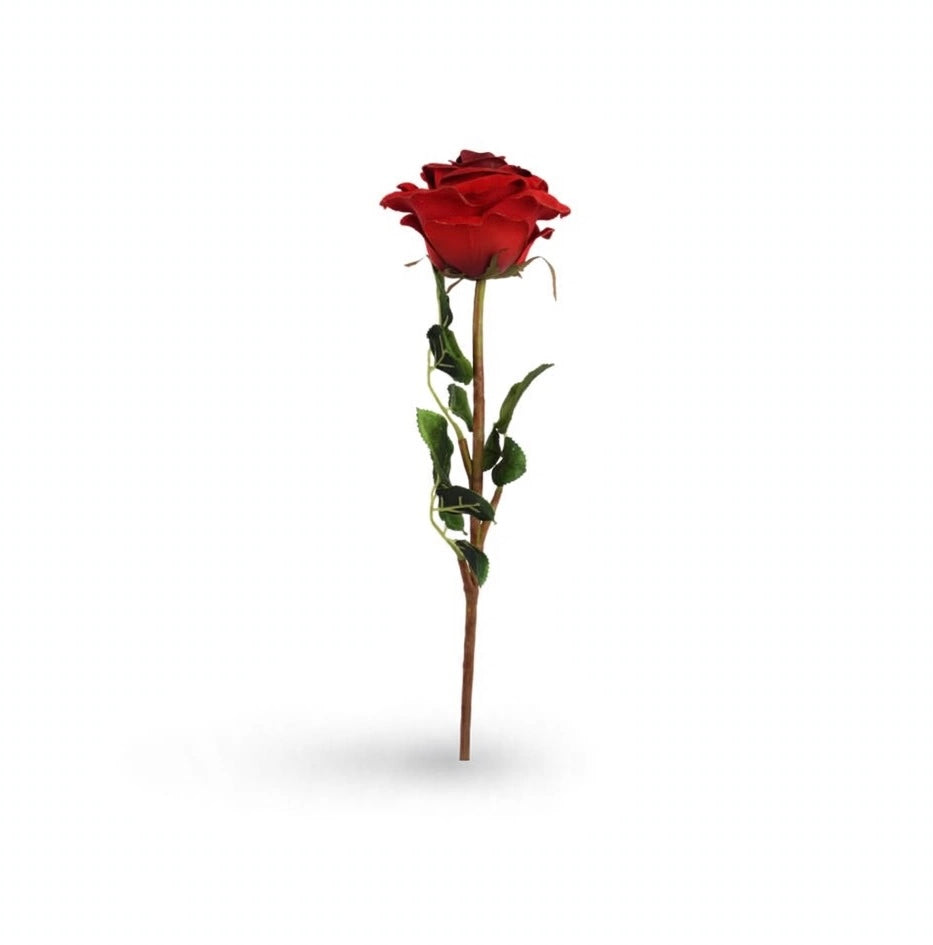 ROSA IN VELLUTO-ROSSA-h68cm