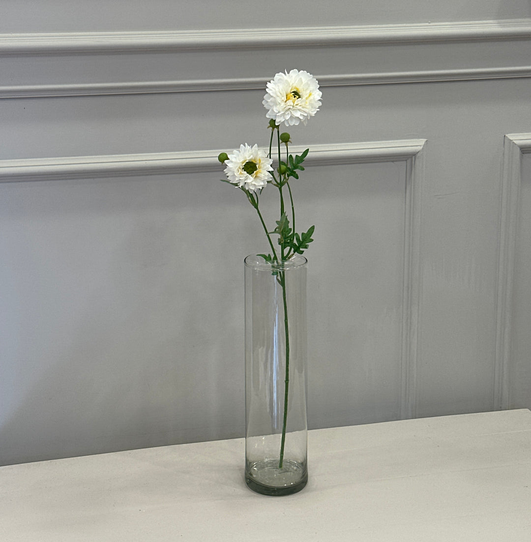 Scabiosa-artificiale-stelo a 3 fiori-63cm disponibile in quattro colorazioni.